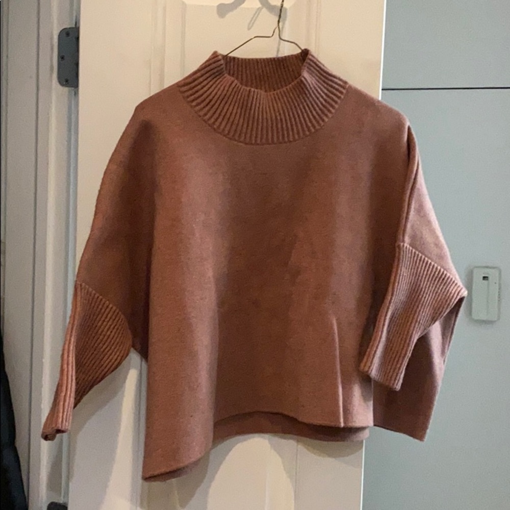 Kerisma pink cropped turtle neck sweater